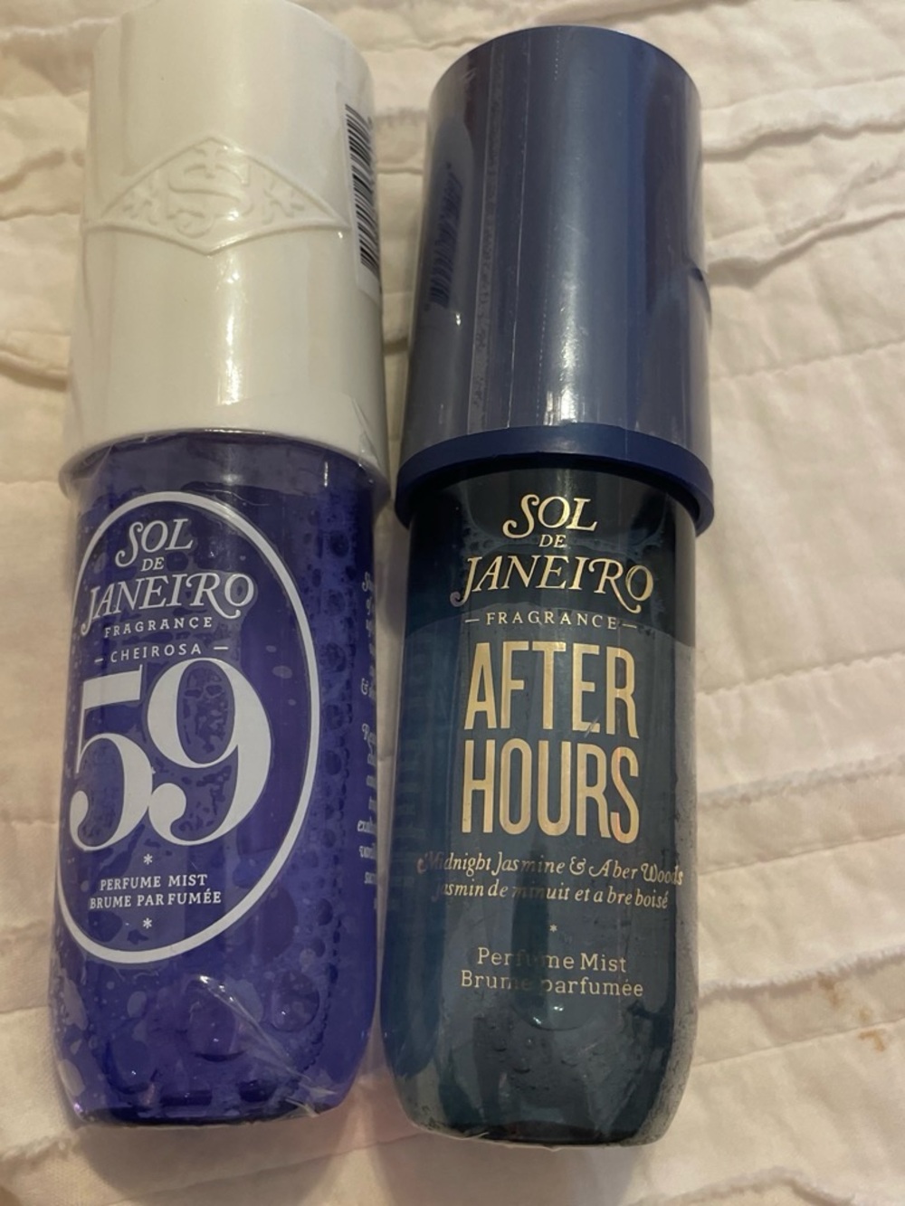 NEVER USED FULL SIZE Sol de Janeiro Fragrance Mists — Blue & Purple Duo